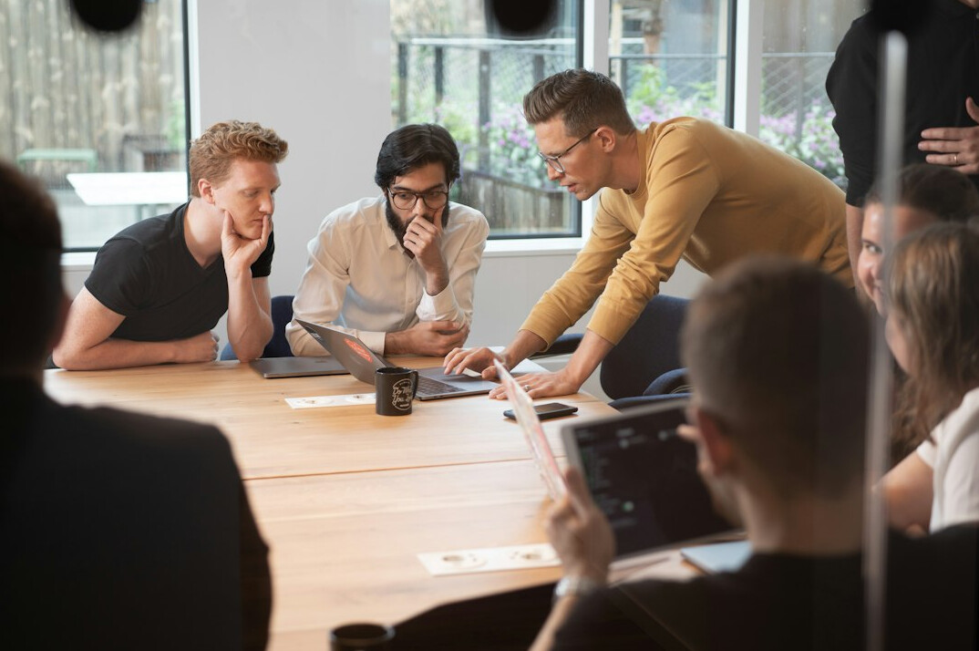corporate executives in meeting