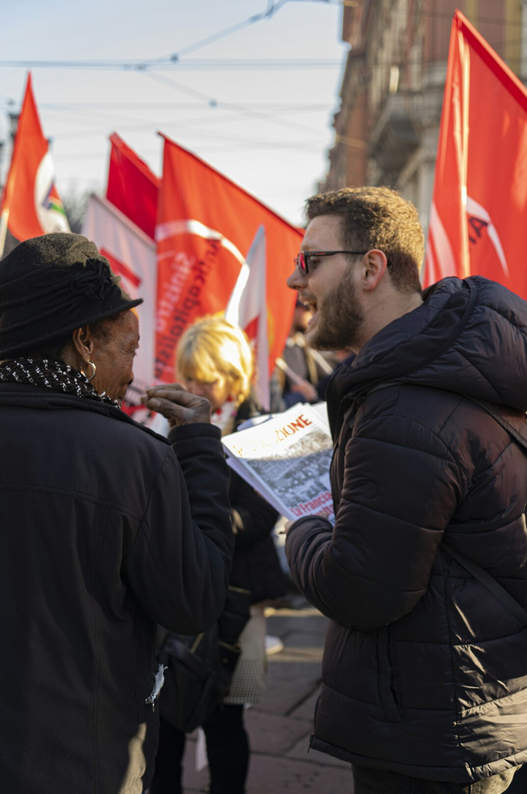 group of activists meeting